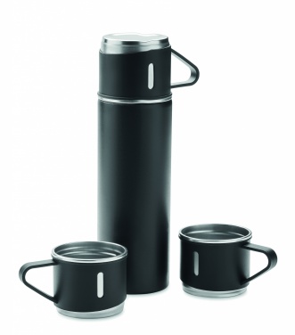 Logo trade promotional products image of: Double wall bottle and cup set
