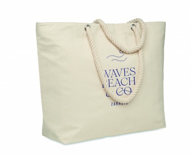 Logo trade corporate gifts image of: Beach cooler bag in cotton