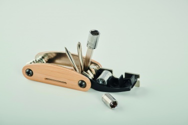 Logo trade advertising products image of: Multi tool pocket in bamboo