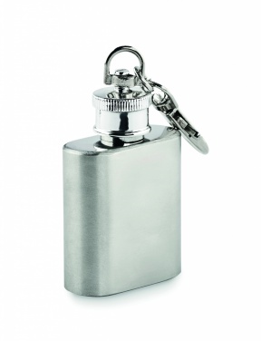 Logo trade promotional merchandise image of: Hipflask key ring Joensuu