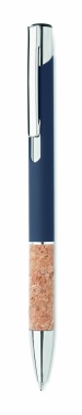 Logotrade promotional gift image of: Ballpoint pen made of aluminum with a cork grip
