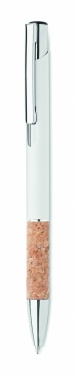 Logo trade promotional products picture of: Ballpoint pen made of aluminum with a cork grip