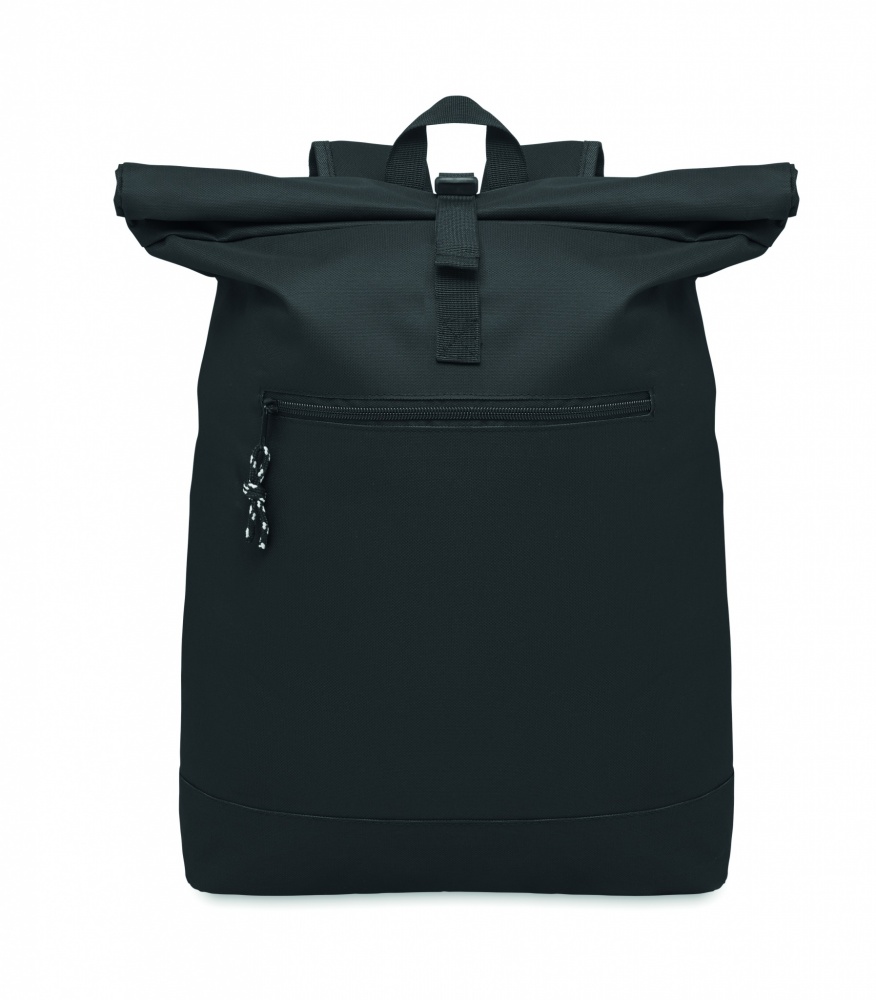 Logo trade business gift photo of: 600Dpolyester rolltop backpack
