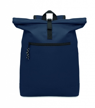 Logo trade promotional items image of: 600Dpolyester rolltop backpack