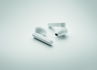Logo trade promotional giveaway photo of: TWS earbuds with solar charger
