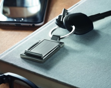 Logo trade promotional giveaways image of: Metal key ring phone stand Seinajoki