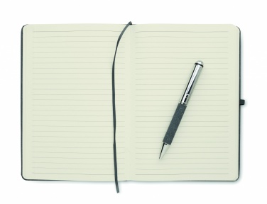 Logo trade advertising products image of: Recycled leather notebook set