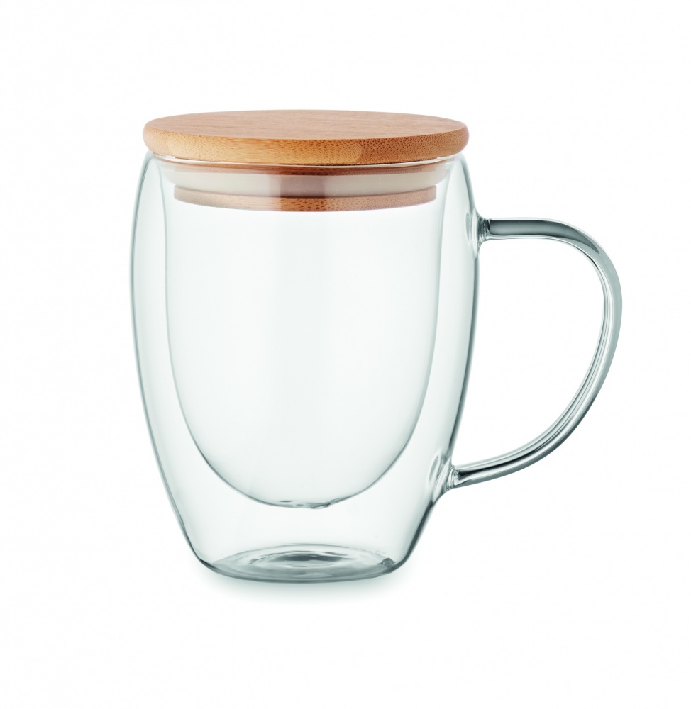 Logotrade promotional item picture of: Double wall borosilicate mug