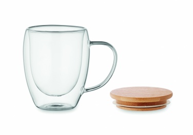 Logo trade promotional giveaway photo of: Double wall borosilicate mug