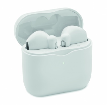 Logo trade corporate gifts image of: TWS earbuds with charging base