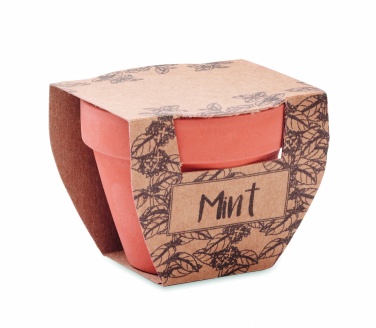Logotrade promotional product picture of: Terracotta pot mint seeds
