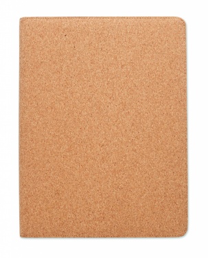 Logo trade business gifts image of: A4 cork conference folder