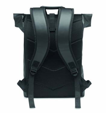 Logo trade promotional products image of: Laptop PU Rolltop backpack
