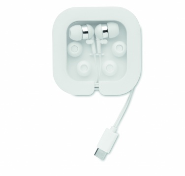 Logo trade promotional products picture of: Ear phones with silicone covers