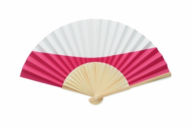 Logo trade business gift photo of: Manual fan flag design