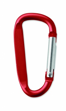 Logo trade promotional merchandise picture of: Carabiner clip in aluminium.