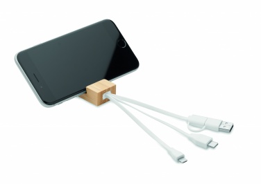 Logotrade corporate gift picture of: Bamboo key ring and stand Salo