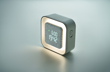 Logo trade promotional merchandise image of: Recycled ABS/RPET alarm clock Stuttgart