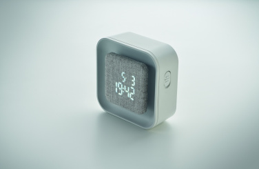 Logo trade corporate gift photo of: Recycled ABS/RPET alarm clock Stuttgart