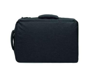 Logo trade business gift photo of: A safe 15-inch laptop backpack made of 300D RPET with a 210D RPET lining and customizable printing.