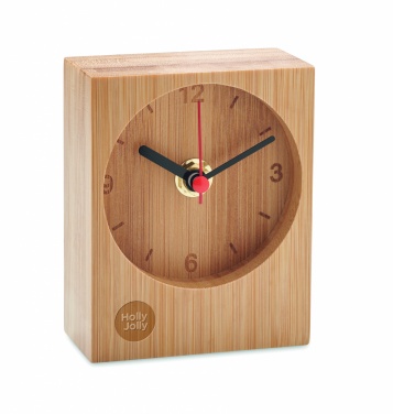 Logotrade advertising product image of: Bamboo table clock
