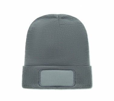 Logo trade corporate gifts picture of: Unisex beanie RPET polyester