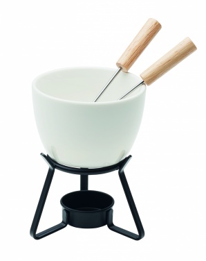 Logo trade promotional giveaways image of: Ceramic fondue set 240 ml