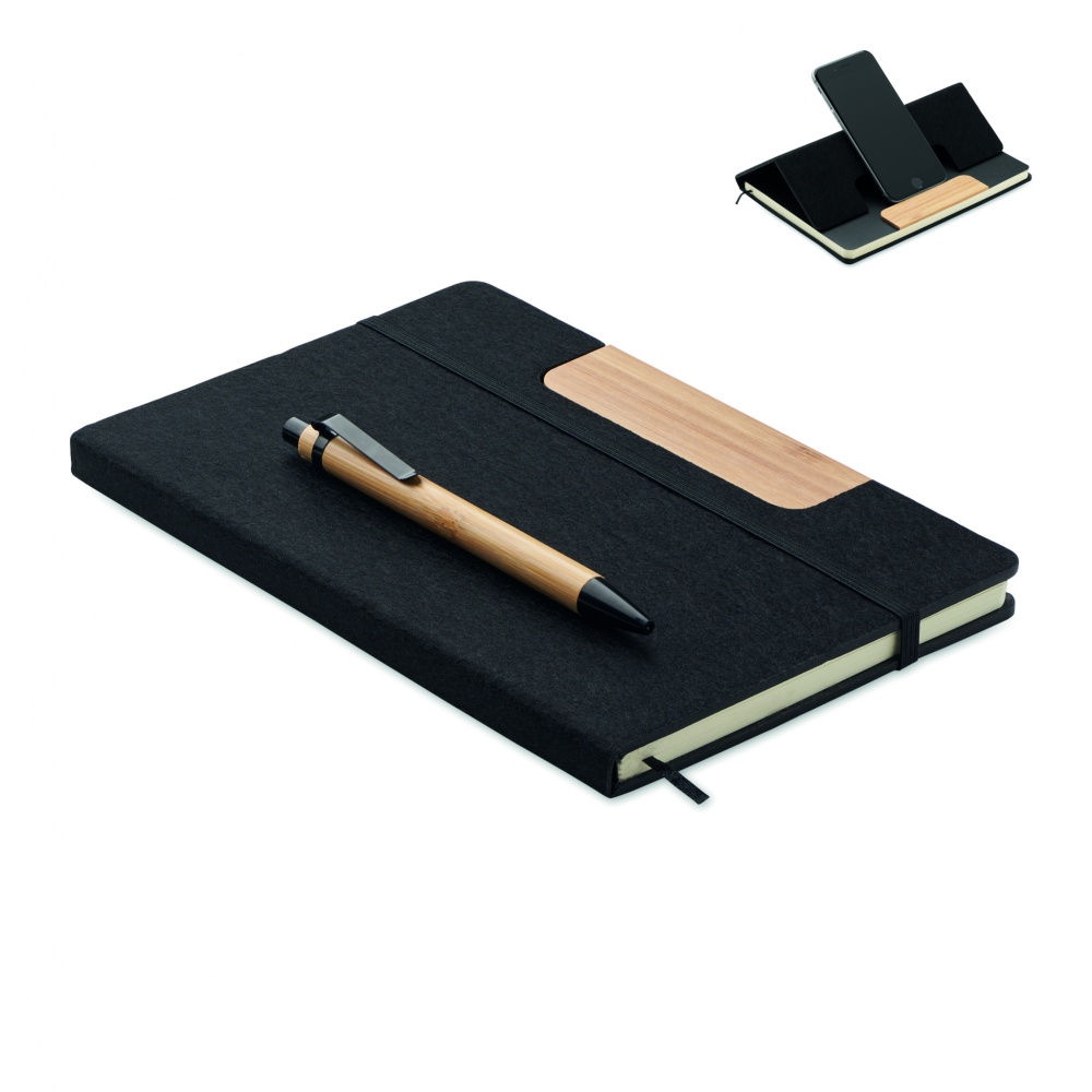 Logotrade promotional gift picture of: A5 RPET notebook set