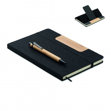 Logo trade promotional products picture of: A5 RPET notebook set