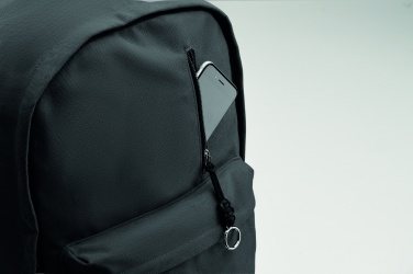 Logo trade promotional items picture of: A 15-inch laptop backpack made of recycled pre-consumer cotton with customizable printing