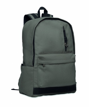 Logotrade promotional gift picture of: A 15-inch laptop backpack made of recycled pre-consumer cotton with customizable printing