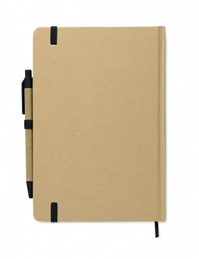 Logo trade promotional items image of: Caratil A5 notebook in recycled carton