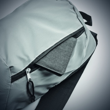 Logo trade promotional giveaways image of: High reflective backpack 600D