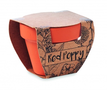 Logotrade promotional gift image of: Terracotta pot 'poppy'