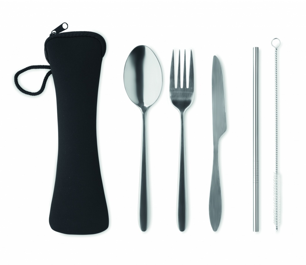 Logotrade promotional products photo of: Cutlery set stainless steel