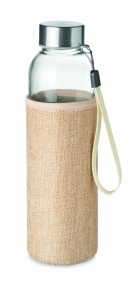 Logotrade promotional gifts photo of: Glass bottle in pouch 500ml
