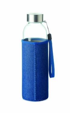 Logo trade promotional item photo of: Glass bottle in pouch 500 ml