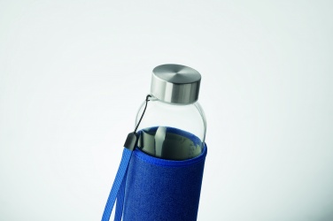 Logo trade corporate gifts image of: Glass bottle in pouch 500 ml
