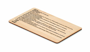 Logotrade promotional item picture of: RFID card in bamboo material