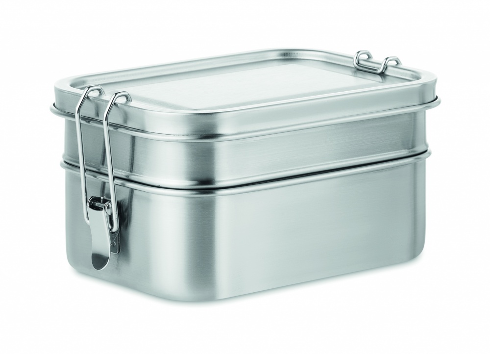 Logo trade promotional gifts image of: Stainless steel lunch box