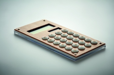Logotrade promotional item image of: 8 digit bamboo calculator