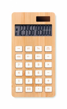 Logotrade promotional product picture of: 12 digit bamboo calculator