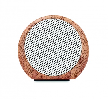 Logo trade promotional items image of: Wireless bamboo speaker 2x5W