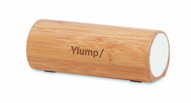 Logo trade promotional products picture of: Wireless bamboo speaker 2x5W