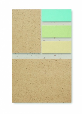 Logo trade promotional merchandise picture of: Grass/seed paper memo pad