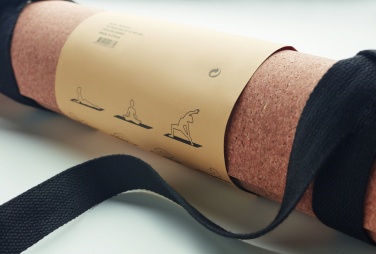 Logo trade promotional giveaways picture of: Cork yoga mat