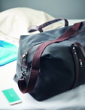 Logotrade promotional giveaway picture of: Weekend bag in canvas 450gr/m²