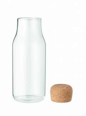 Logotrade promotional item picture of: Glass bottle cork lid 600 ml