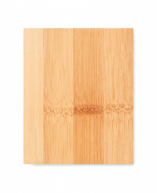Logo trade advertising products image of: Bamboo pen holder and LCD clock