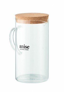 Logo trade promotional gift photo of: Borosilicate glass decanter 1L